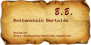 Bottenstein Bertolda névjegykártya